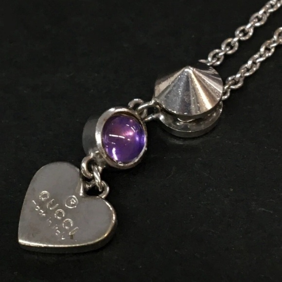 GUCCI Heart Silver Ag925 Pendant Necklace 😍💕